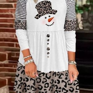 Women's snowman dress and leggings